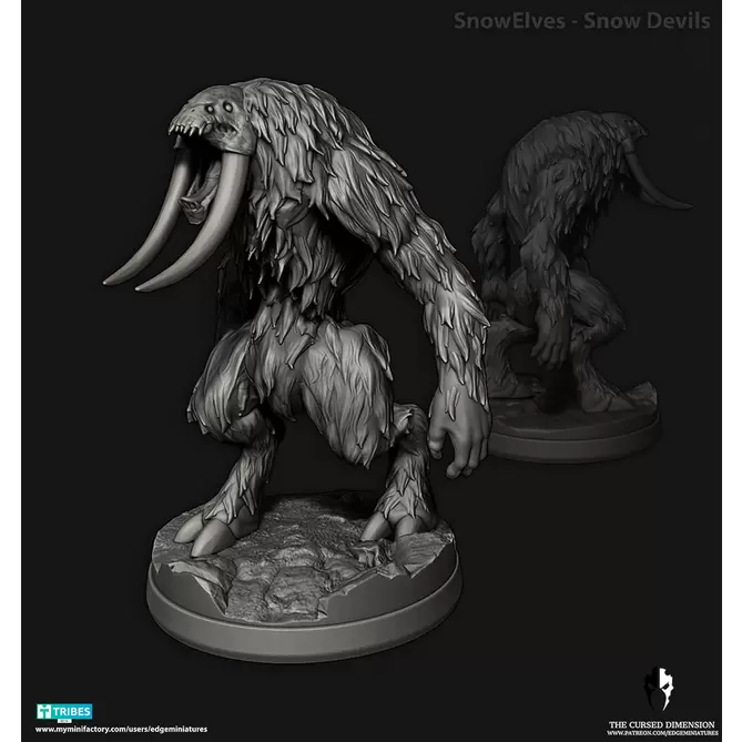 Miniature: Snow Elves Snow Devils