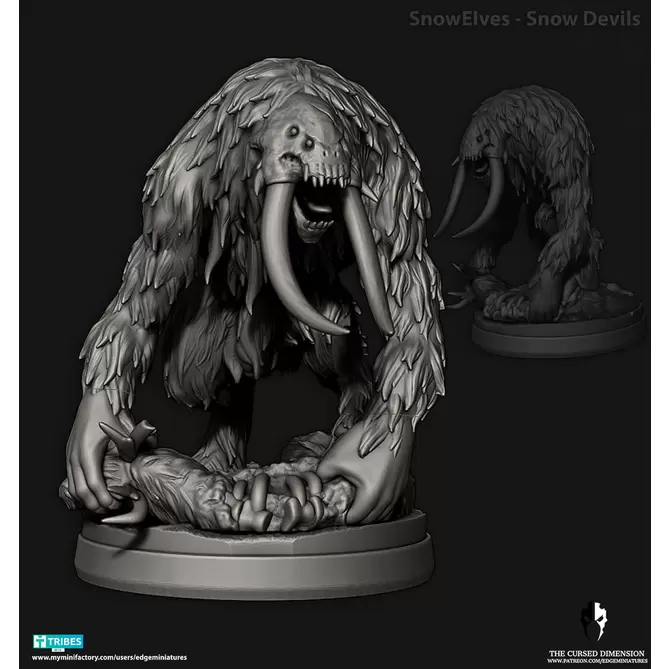 Miniature: Snow Elves Snow Devils