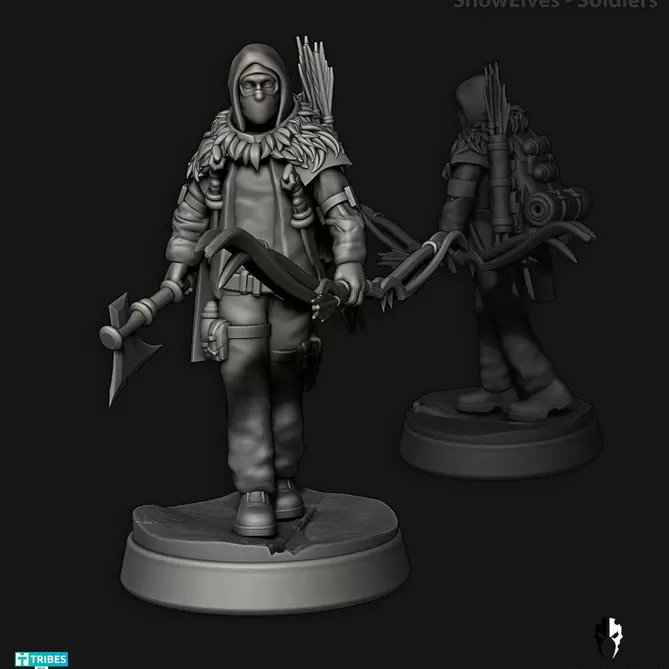 Miniature: Snow Elves Soldiers