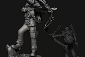Miniature: Snow Elves Soldiers