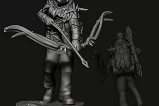 Miniature: Snow Elves Soldiers