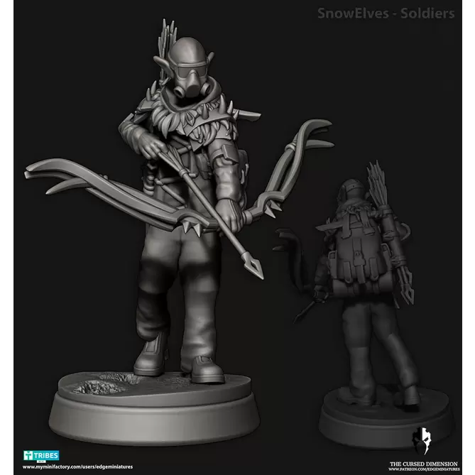 Miniature: Snow Elves Soldiers