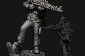 Miniature: Snow Elves Soldiers