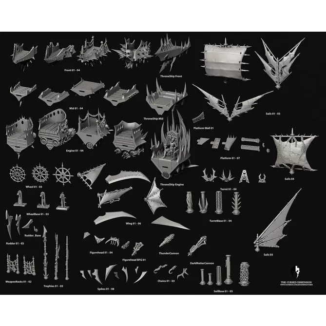 Miniature: Space Pirates Ships Megapack