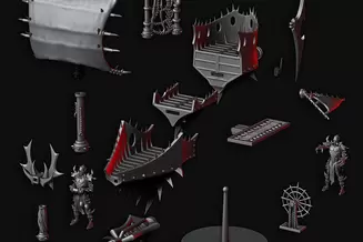 Miniature: Space Pirates Ship 1