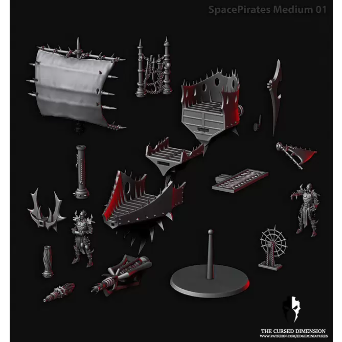 Miniature: Space Pirates Ship 1
