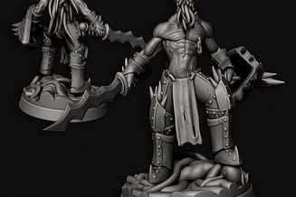 Miniature: Corrupted Warrior Pinup
