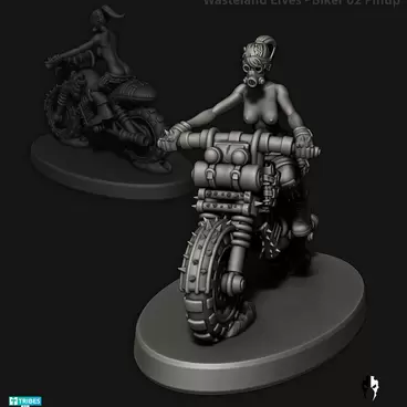 Wasteland Elves Biker Pinup