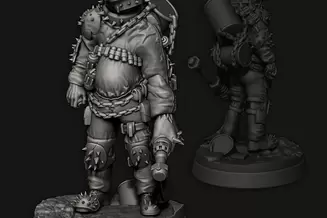 Miniature: Wasteland Elves Super Mutants