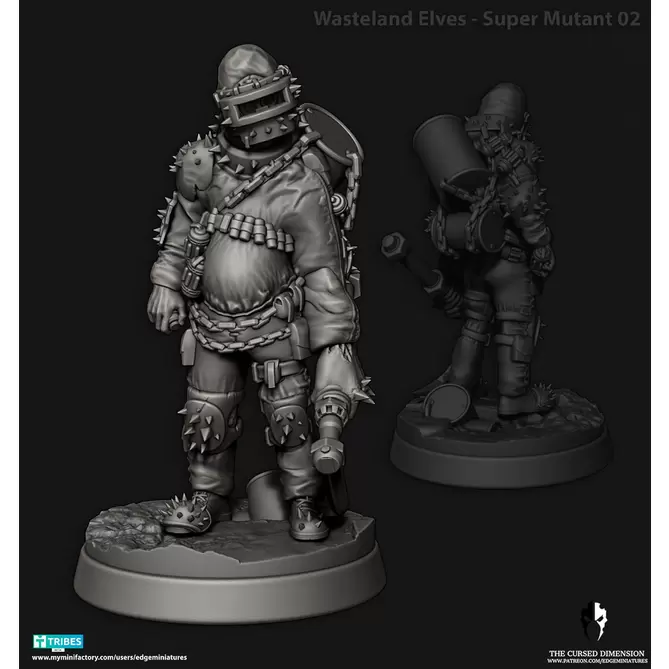 Miniature: Wasteland Elves Super Mutants