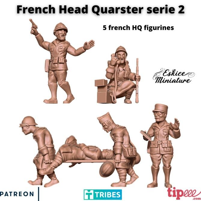 Miniature: French HQ 15mm