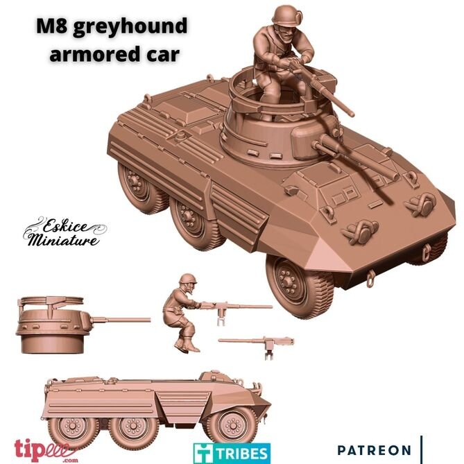 Miniature: M8 Greyhound 15mm