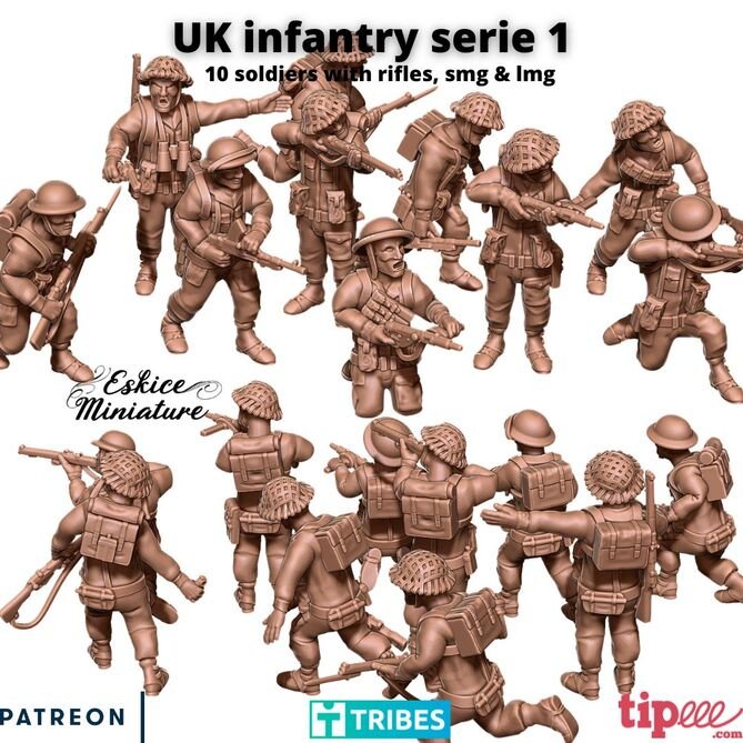 Миниатюра: UK Infantry 15mm