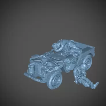 US Jeep Crashed 15mm