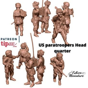 US Paratroopers HQ 15mm