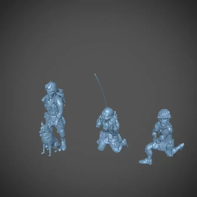 Miniature: US Paratroopers Specials 15mm