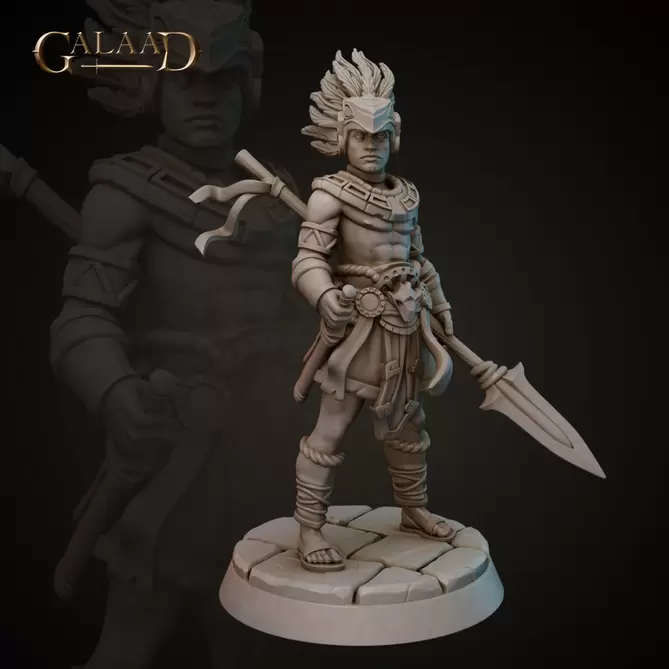 Miniature: Aztec Male Fighter