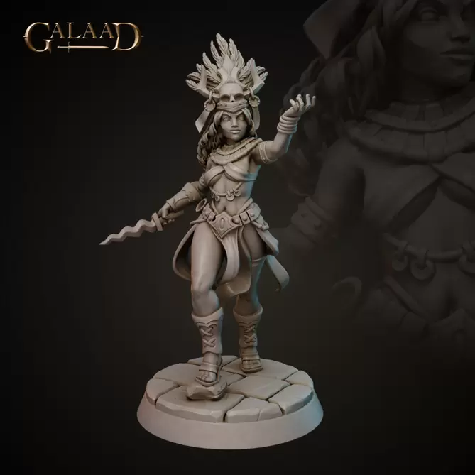 Миниатюра: Aztec Sorceress