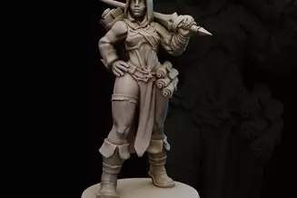 Miniature: Human Battlemage