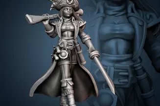 Miniature: Captain Walking