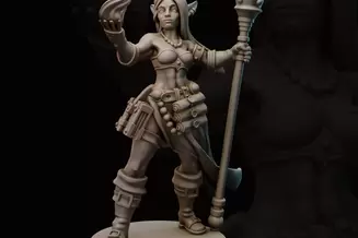 Miniature: Elf Wizard