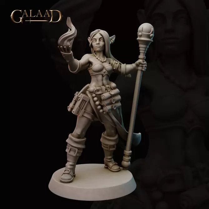 Miniature: Elf Wizard