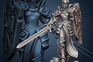 Miniature: Female Knights Commander 2
