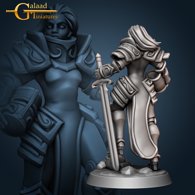 Miniature: Female Knights Commander 1