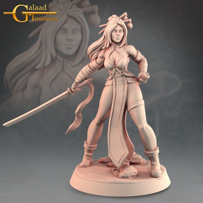 Miniature: Orient Human Fighter Female
