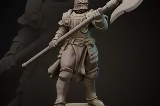 Miniature: King's Knights (Halberd)