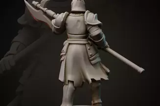 Miniature: King's Knights (Halberd)