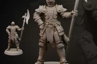 Miniature: King's Knights (Halberd)