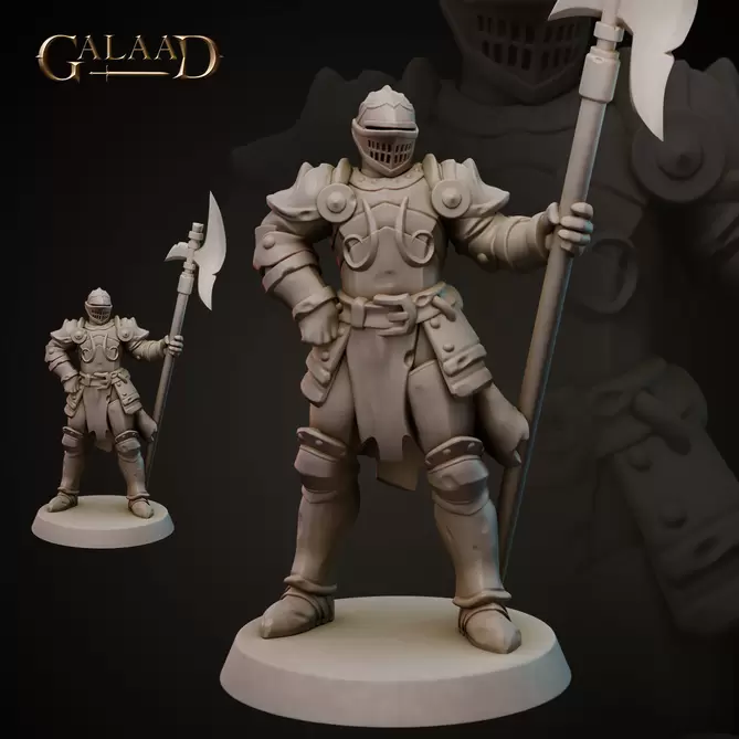 Miniature: King's Knights (Halberd)