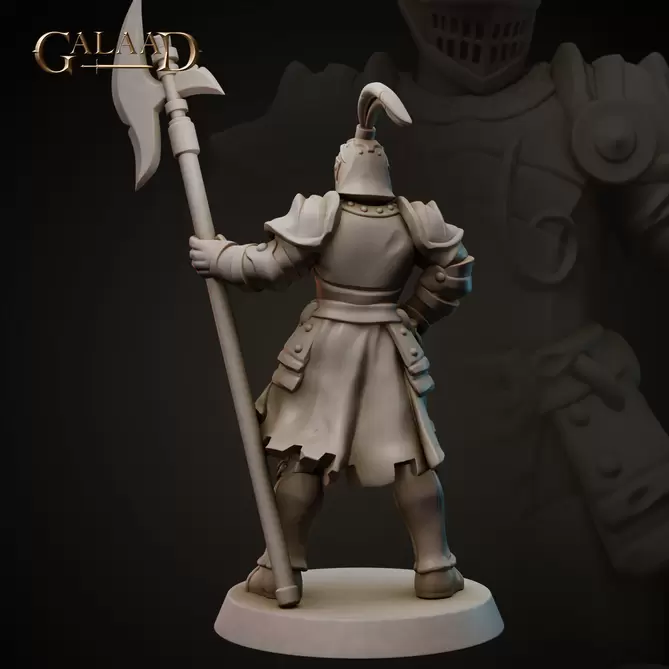 Miniature: King's Knights (Halberd)