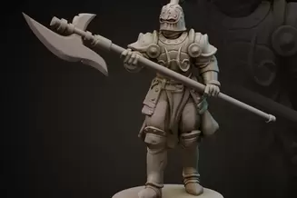 Miniature: King's Knights (Halberd)