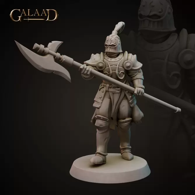 Miniature: King's Knights (Halberd)