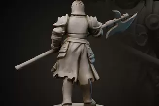Miniature: King's Knights (Halberd)