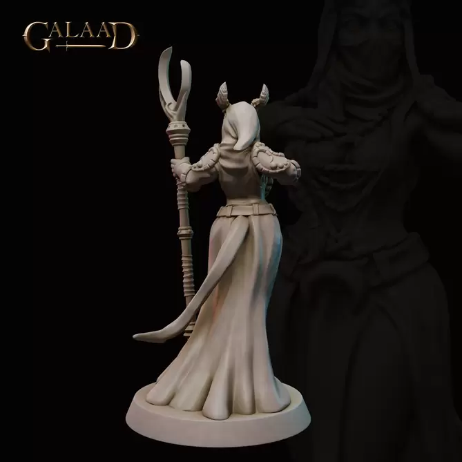 Miniature: Tiefling Mage