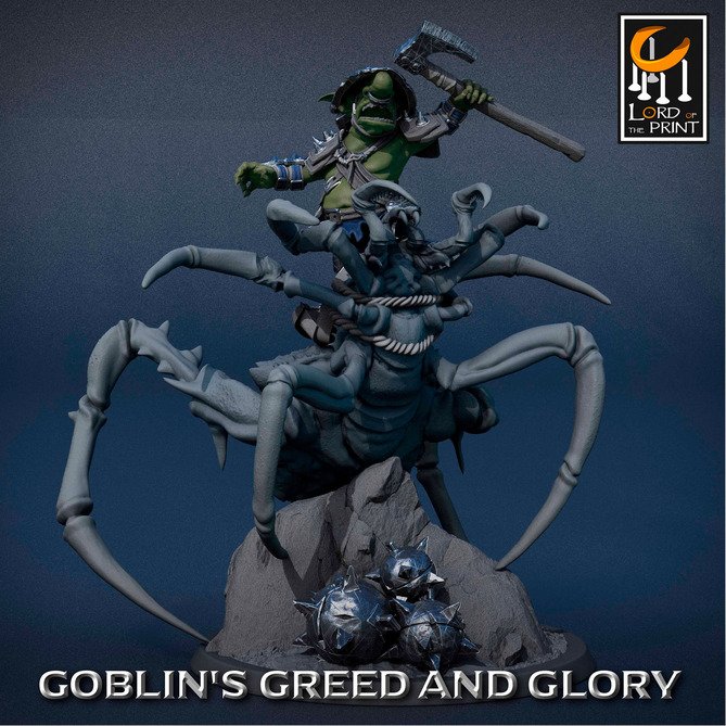 Miniature: Goblin Spider Warlike