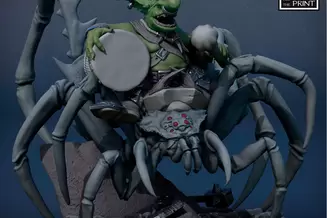 Miniature: Goblin Spider Drummer