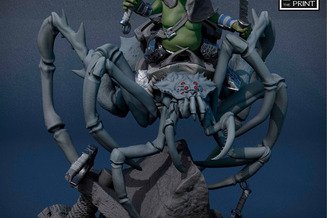 Miniature: Goblin Spider Rogue