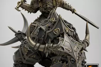 Miniature: Akari Rider (Dual Swords)