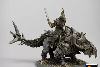 Miniature: Akari Rider (Dual Swords)