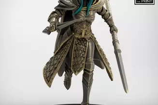 Miniature: Elven Warriors (Spears and Daggers)