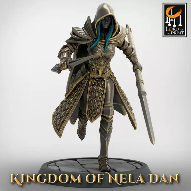 Miniature: Elven Warriors (Spears and Daggers)
