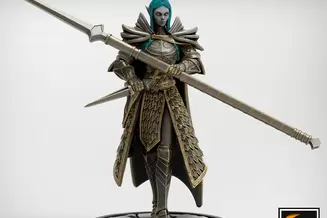 Miniature: Elven Warriors (Spears and Daggers)