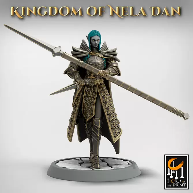 Miniature: Elven Warriors (Spears and Daggers)