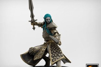 Miniature: Elven Warriors (Swords)
