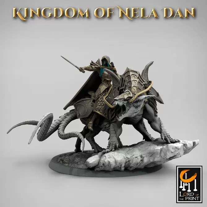 Miniature: Elven Siri Riders (Swords)