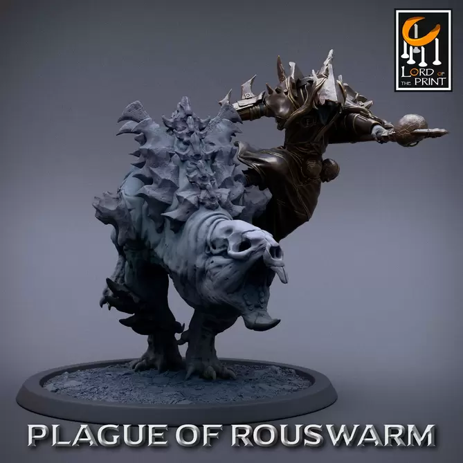 Miniature: Ratmen Priest on Rat Horror